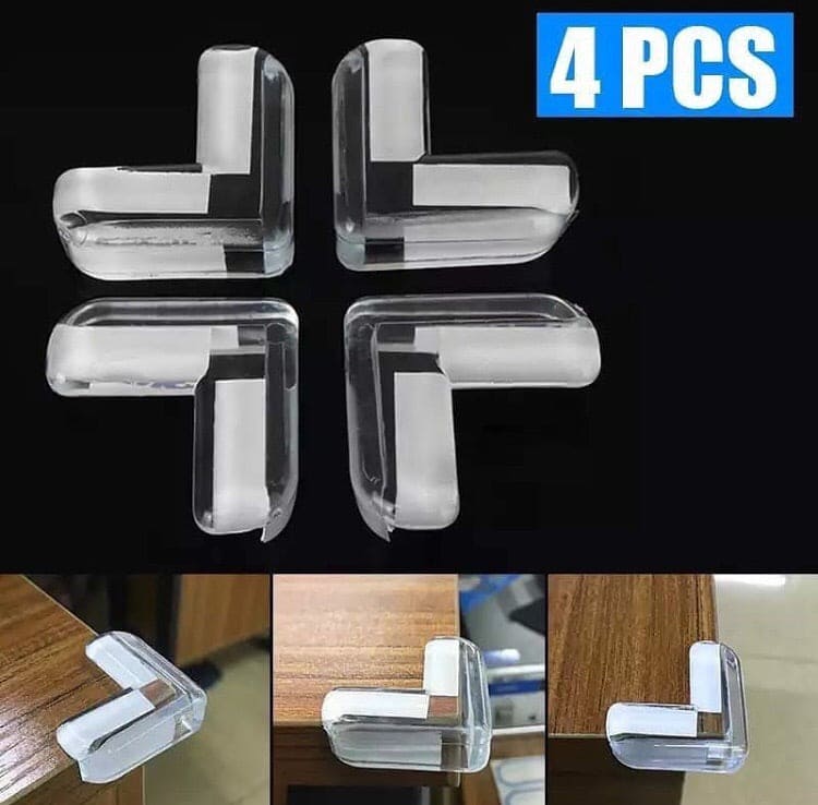 Set of 4 Baby Silicone Table Corner Protector, Furniture Edge Corner Protector, Anti Collision Guards Set of 4 Baby Silicone Table Corner Protector, Furniture Edge Corner Protector, Anti Collision Guards